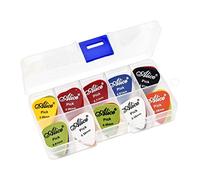 Skyzone 30 plettri a forma di cuore per chitarra, superficie opaca, per chitarra acustica, elettrica, basso (colore casuale, 0,58 mm, 0,71 mm, 0,81 mm, 1,2 mm, 1,5 mm)