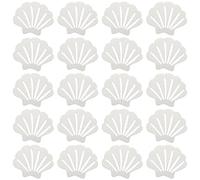 Skyzone Adesivi Antiscivolo per Vasca da Bagno, 20 Pezzi Adesivi Doccia Antiscivolo, Strisce Antiscivolo Trasparenti per Vasca da Bagno, Doccia, Scala (a Forma di Conchiglia)