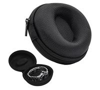 Skyzone Custodia da viaggio per orologio, scatola portatile per orologi Eva singola, scatola rotonda da uomo per orologi da polso, orologio intelligente, auricolari, collana, braccialetto (nero)