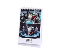 SKZ Calendario da tavolo 2026 "STAY" 13 * 23 cm 'Hollow' calendario desktop Stray-kids Photocalendar Bangchan Hyunjin Han Felix Lee Know Block calendario (nero)