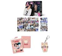 SKZ L.N marca 60 pezzi carte fotografiche personalizzate 32 pezzi adesivi SKZoo Album Titolare Libro Portachiavi 'STAY' Portachiavi (Foxi.ny)