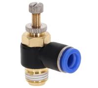 SL 4 6 8 10 12mm Raccordo pneumatico a collegamento rapido M5 1/8 1/4 3/8 1/2 Pollici Valvola di regolazione della velocità dell'aria Valvola a farfalla 1 pz(SL12-04)