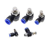 SL 4 6 8 10 12mm Raccordo pneumatico a collegamento rapido M5" 1/8" 1/4" 3/8" 1/2 Valvola di regolazione della velocità dell'aria Valvola a farfalla 1 pz(SL12-03)