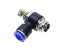 SL 4 6 8 10 12mm Raccordo pneumatico a collegamento rapido M5" 1/8" 1/4" 3/8" 1/2 Valvola di regolazione della velocità dell'aria Valvola a farfalla 1 pz(SL10-01)