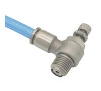 SL M5 1/8" 1/4" 3/8" 1/2" BSP x 4-12mm Press Fit Push in Valvola di controllo della velocità dell'aria Acceleratore Pneumatico Acciaio inossidabile 304 Homebrew Dimensioni: 1/8")(12mm-sl(bspt),45299)