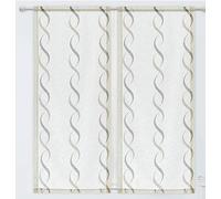 SL ROSY Tende per Finestra e Portafinestra interni soggiorno e camera (BEIGE, 2x 45x240 cm（LXA）)