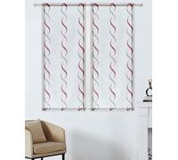 SL ROSY Tende per Finestra e Portafinestra interni soggiorno e camera (BORDO, 2x 45x150 cm（LXA）)