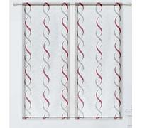 SL ROSY Tende per Finestra e Portafinestra interni soggiorno e camera (BORDO, 2x 60x240 cm（LXA）)