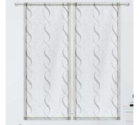 SL ROSY Tende per Finestra e Portafinestra interni soggiorno e camera (GRIGIO, 2x 60x240 cm（LXA）)