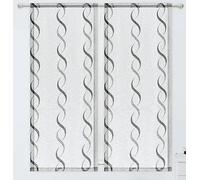 SL ROSY Tende per Finestra e Portafinestra interni soggiorno e camera (NERO, 2x 60x150 cm（LXA）)