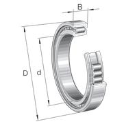 SL181868-E-BR-C3 INA 340 x 420 x 38 mm CYL. ROLL. SINGLE ROW Fila singola di ...