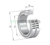 SL185038-TB-C3-2S INA 190 x 290 x 136 mm CYL. ROLL. DOUBLE ROW Doppia fila di...