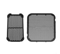 SL300EU SL400 - Coppia di protezioni per friggitrice ad aria per paraspruzzi in silicone di alta qualità, 11,5 x 8,5 cm, colore: nero