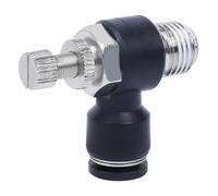 SL4-M5/6-01/8-02/03 Valvola dell'acceleratore del cilindro unidirezionale pneumatico, regolazione della velocità della guarnizione del gas nera, 2 pezzi (Blacksa6)