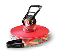 Slackline Set 35 metri • Zig Zag • Set completo con protezione degli alberi per bambini, principianti, utenti avanzati e professionisti • inclusa borsa per il trasporto