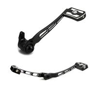 SLAHAJ Kit braccio freno cromato, leva cambio con pedane cambio a forma di teschio, adatto per Harley Touring CVO FLHX FLHR FLHT FLTR 2008-2013 Pedale del cambio(Black)