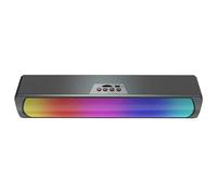 SLAHAJ tweeter auto Altoparlante Tromba Altoparlante per computer RGB compatibile con Bluetooth 5.0 Soundbar stereo Subwoofer per PC Sound Bar Altoparlante da gioco