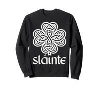 Slainte Shamrock St Patrick's Day T Celtic Knot Clover Verde Felpa