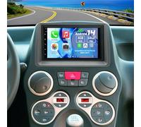 Slakerbe Android 14 Autoradio 2 Din mit Carplay Android Auto Compatibile con Fiat Panda 2003-2011, 4G+64G 7 Pollici Car Audio Radio con Bluetooth Navi WiFi FM RDS Telecamera di backup Mic