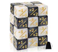 SLAKOZYT MTG 24 Pezzi dadi Magic The Gathering Glitter Sparkle Dadi Contatori di Dadi,Dadi Fedeltà con Sacchetti, Contatore dadi compatibile con MTG, CCG