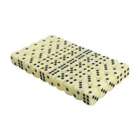 SLAKOZYT Set di 50 di Dadi, D6 con Cunei, Dadi da Gioco Standard a 6 Facce da 16 mm con Punti Neri per Giochi da Tavolo per Giochi di Dadi Giochi da Tavolo (50Giallo)