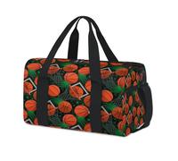 Slam Dunk Basket Sport Duffel Borse per Bambini Ragazze Ragazzi Donne Uomini Stampa Basket Pernottamento Weekender Borsa da Viaggio Tote Carry Palestra Casual Duffel Borse