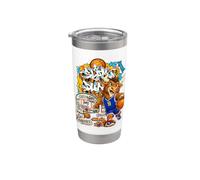 Slam Dunk Basketball Graffiti Street Art Graphic Bicchiere termico in acciaio inox doppia parete