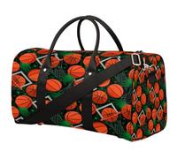 Slam Dunk - Borsone da viaggio per donne, uomini, ragazze, ragazzi, con stampa di basket, per il fine settimana, 22,7 l, per sport, palestra, yoga, Colore, 22.7 L, Organizer per borse