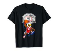Slam Dunk Eagle Basketball Streetball Mascot Graphic Maglietta