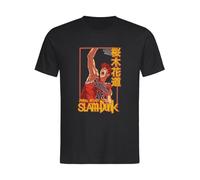 Slam Dunk Shohoku Anime Unisex Men's Tops Sport Wear Tee T-Shirt Black L
