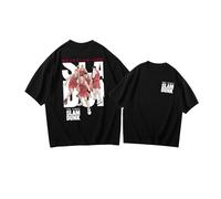 Slam Dunk T-Shirt in Cotone a Maniche Corte Estate Mitsui Hisashi Kaede Rukawa Miyagi Ryota Akagi Takenori