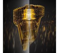 Slamp Aria lampada a sospensione E27 3 x 12 W e 1 x 11 W Ø60 A: 90 cm, ARISM00GLD01T00E27EU, Aria [Lampade per Interni > Lampade a Sospensione]