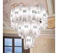 Slamp La Lollo XL LED a sospensione, Ø80cm, bianco LALSXL0WHT01T00NMTEU