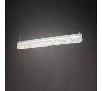 Slamp Lampada a sospensione LED Modula, plissettata, grigio chiaro Slamp