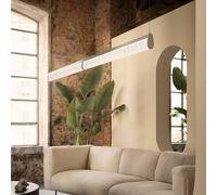 Slamp LED a sospensione Modula Double, plissettata, grigio MODS000DPL01TDB000EU