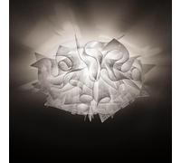 SLAMP VELI PLAFONIERA BIANCA OPALE Media Ø53 (2LUCI E27) [EEK: B]