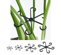 SLAMZO Supporto per steli per piante, stabilizzatore per piante da interno, set riutilizzabile di 4 dimensioni, supporto per steli in plastica, lascia che le piante in vaso crescano in posizione