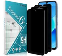 Slanku Confezione da 3 pellicole protettive per lo schermo della privacy per Samsung Galaxy A15 5G/A15 4G, in vetro temperato, anti-spia, durezza 9H, compatibili con custodie, senza bolle, antigraffio