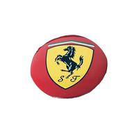 SLANNB 4Pezzi Coprimozzo Auto per Ferrari 12Cilindri / 296 / SF90 /F80 /Roma/Purosangue/ F244 56mm, Polvere Ruggine Tappi Centro Ruota, Copertura Decorativa Sostituzione Accessori,E