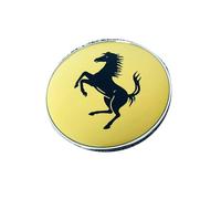SLANNB 4Pezzi Coprimozzo Auto per Ferrari 12Cilindri / 296 / SF90 /F80 /Roma/Purosangue/ F244 60mm, Polvere Ruggine Tappi Centro Ruota, Copertura Decorativa Sostituzione Accessori,A