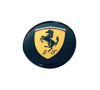 SLANNB 4Pezzi Coprimozzo Auto per Ferrari 12Cilindri / 296 / SF90 /F80 /Roma/Purosangue/ F244 60mm, Polvere Ruggine Tappi Centro Ruota, Copertura Decorativa Sostituzione Accessori,D