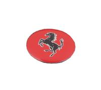 SLANNB 4Pezzi Coprimozzo Auto per Ferrari 12Cilindri / 296 / SF90 /F80 /Roma/Purosangue/ F244 65mm, Polvere Ruggine Tappi Centro Ruota, Copertura Decorativa Sostituzione Accessori,A