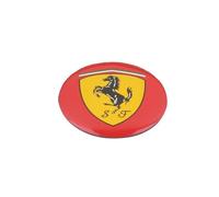 SLANNB 4Pezzi Coprimozzo Auto per Ferrari 12Cilindri / 296 / SF90 /F80 /Roma/Purosangue/ F244 65mm, Polvere Ruggine Tappi Centro Ruota, Copertura Decorativa Sostituzione Accessori,C