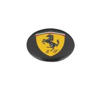SLANNB 4Pezzi Coprimozzo Auto per Ferrari 12Cilindri / 296 / SF90 /F80 /Roma/Purosangue/ F244 65mm, Polvere Ruggine Tappi Centro Ruota, Copertura Decorativa Sostituzione Accessori,D