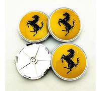 SLANNB 4Pezzi Coprimozzo Auto per Ferrari 12Cilindri / 296 / SF90 /F80 /Roma/Purosangue/ F244 68mm, Polvere Ruggine Tappi Centro Ruota, Copertura Decorativa Sostituzione Accessori
