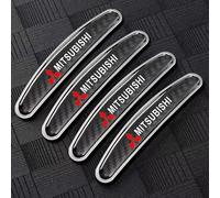 SLANNB 4Pezzi Protezioni Bordi Portiere Auto per Mitsubishi Eclipse/Eclipse Cross /L200 /Outlander/Pajero/ASX, AntiGraffio Adesivo Protezione Anticollisione Sportello Accessori,A Black