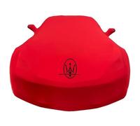 SLANNB Telo Auto Personalizzato per Maserati GranTurismo Trofeo (Seit 2023), Resistente Elastico Traspirante Antipolvere Copri Copertura Protettiva per Auto,C Red