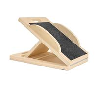 Slant Board per il vitello elasticizzato - Attrezzatura elastica di vitello | Disco di prossimità multiuso per il fitness in legno regolabile - Gamba di esercizio per ginocchia piedi tallone
