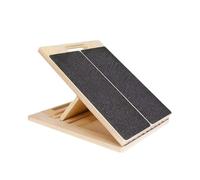 Slant Board Squat Tavola da stretching professionale in legno inclinata squat regolabile portatile antiscivolo con cuneo elasticizzato for polpacci