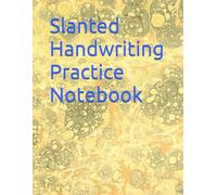 Slanted Handwriting Practice Notebook with Red Margin | 80 Pages | Letter Size (8.5 x 11 in) | Classic 5 mm Ruled Lines for Cursive and Calligraphy Practice